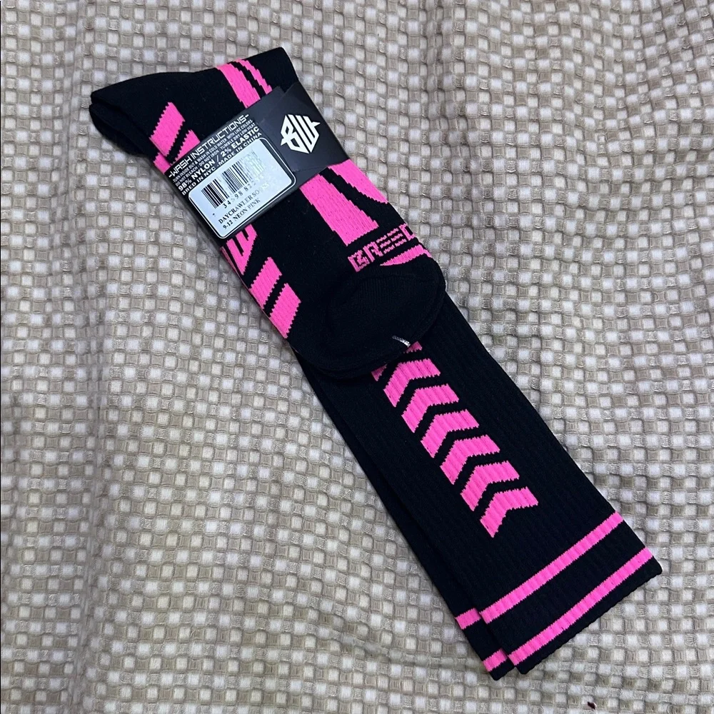 Breedwell Daycrawler Black & Pink Socks